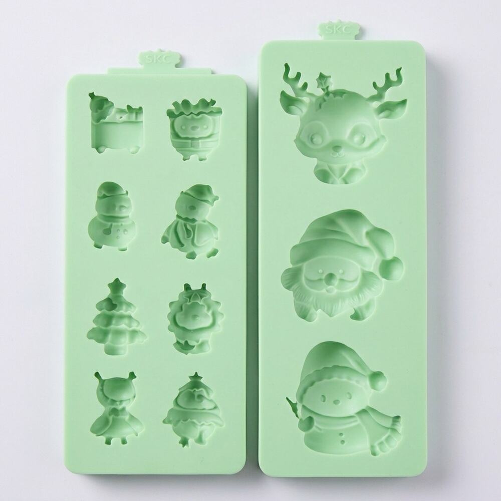 Ka Lai En Christmas Silicone Mold Set Santa Reindeer Snowman Resin 🎄